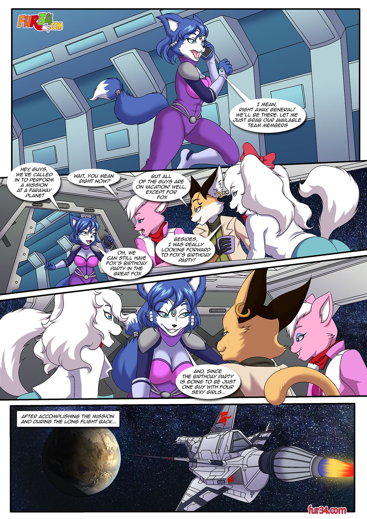 Fox’s Best Birthday Party Ever (Star Fox) [Palcomix] 1 . Fox's Best Birthday Party Ever - Chapter 1 (Star Fox) [Palcomix] – page 4