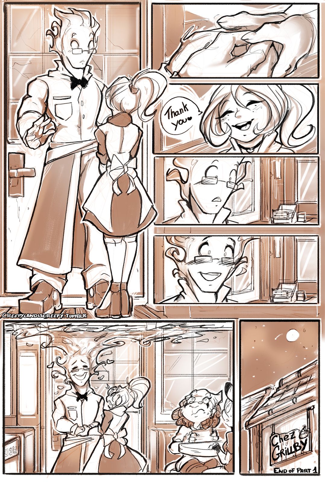 Chez Grillby (Undertale) [Spirale] 1 . Chez Grillby - Chapter 1 (Undertale) [Spirale] – page 3