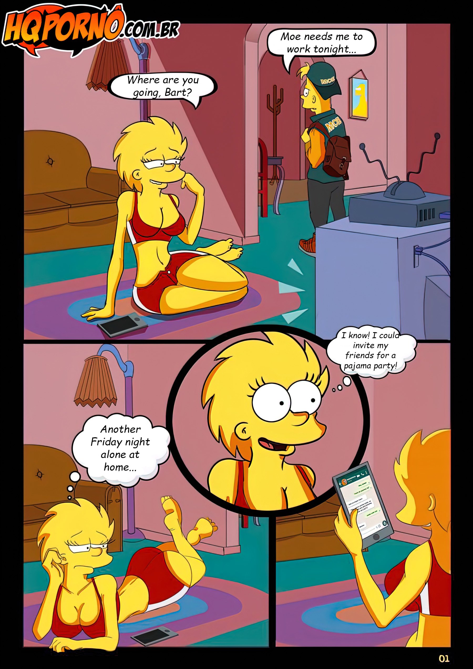 OS Simpsons (The Simpsons) [HQPorno.com.br] 2 . OS Simpsons - The Pizza Dare - Chapter 2 (The Simpsons) [HQPorno.com.br] – page 2