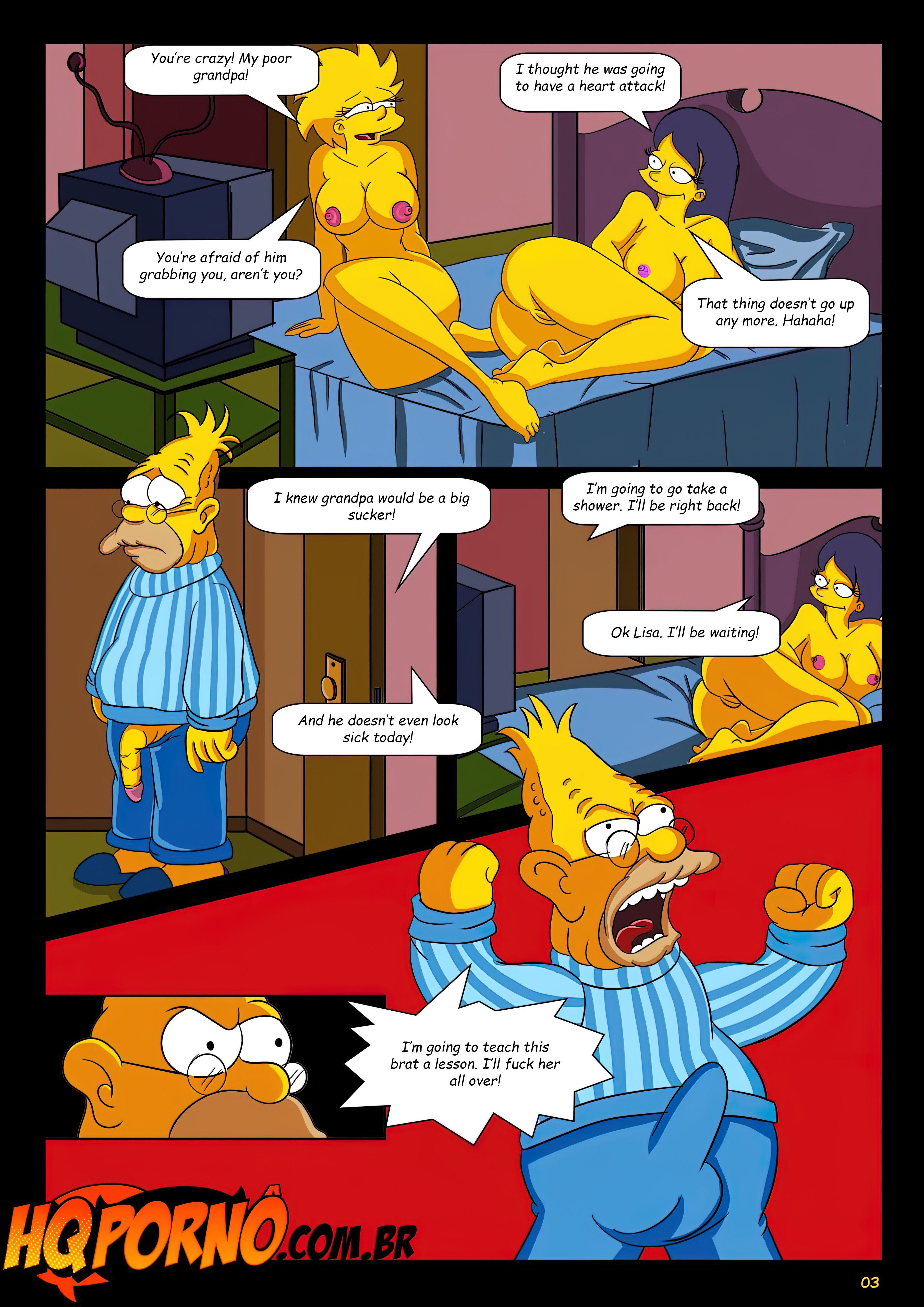 OS Simpsons (The Simpsons) [HQPorno.com.br] 1 . OS Simpsons - Sleepover At Grandpa's House - Chapter 1 (The Simpsons) [HQPorno.com.br] – page 4
