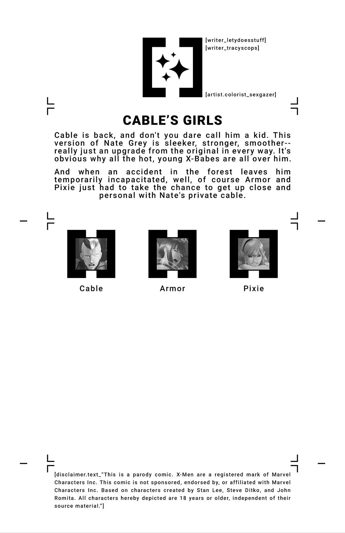 House Of XXX – Cable’s Girls (X-Men) [Tracy Scops] 1 . House Of XXX - Cable's Girls - Chapter 1 (X-Men) [Tracy Scops] – page 2