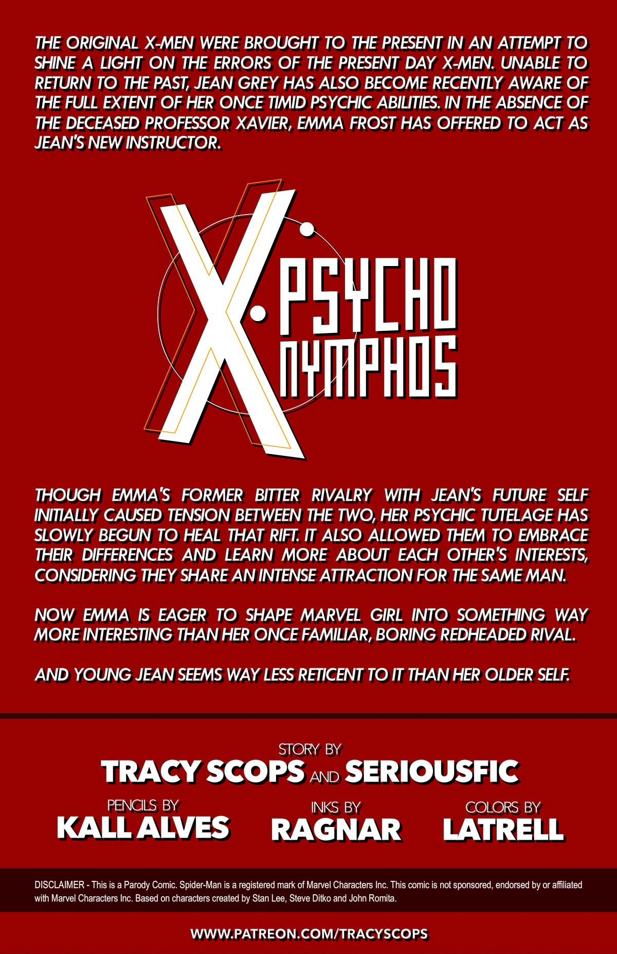 Psycho Nymphos (X-Men , Spider-Man) [Tracy Scops] 1 . Psycho Nymphos - Chapter 1 (X-Men , Spider-Man) [Tracy Scops] – page 2