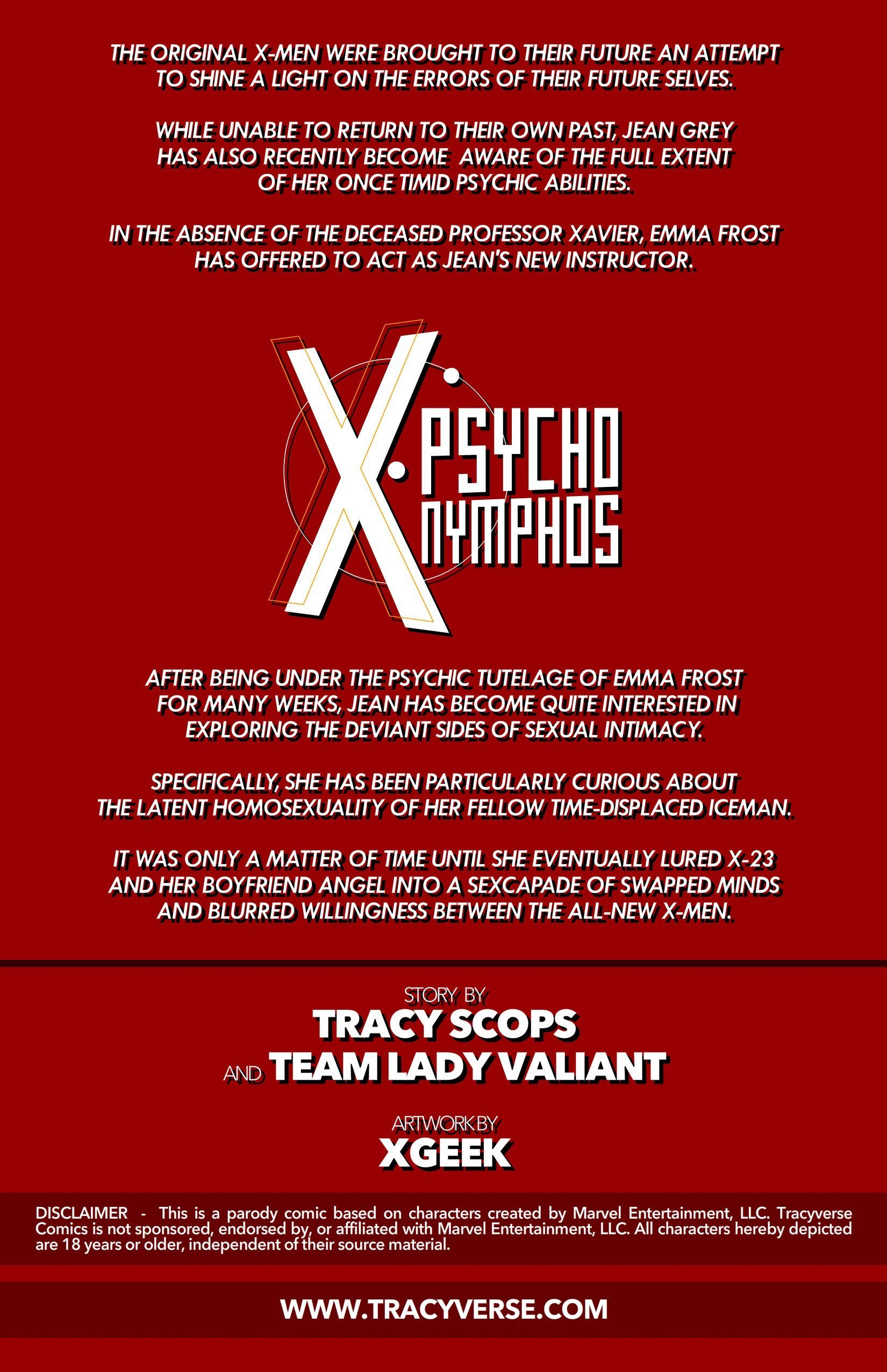 Psycho Nymphos (X-Men , Spider-Man) [Tracy Scops] 2 . Psycho Nymphos - Chapter 2 (X-Men , Spider-Man) [Tracy Scops] – page 2