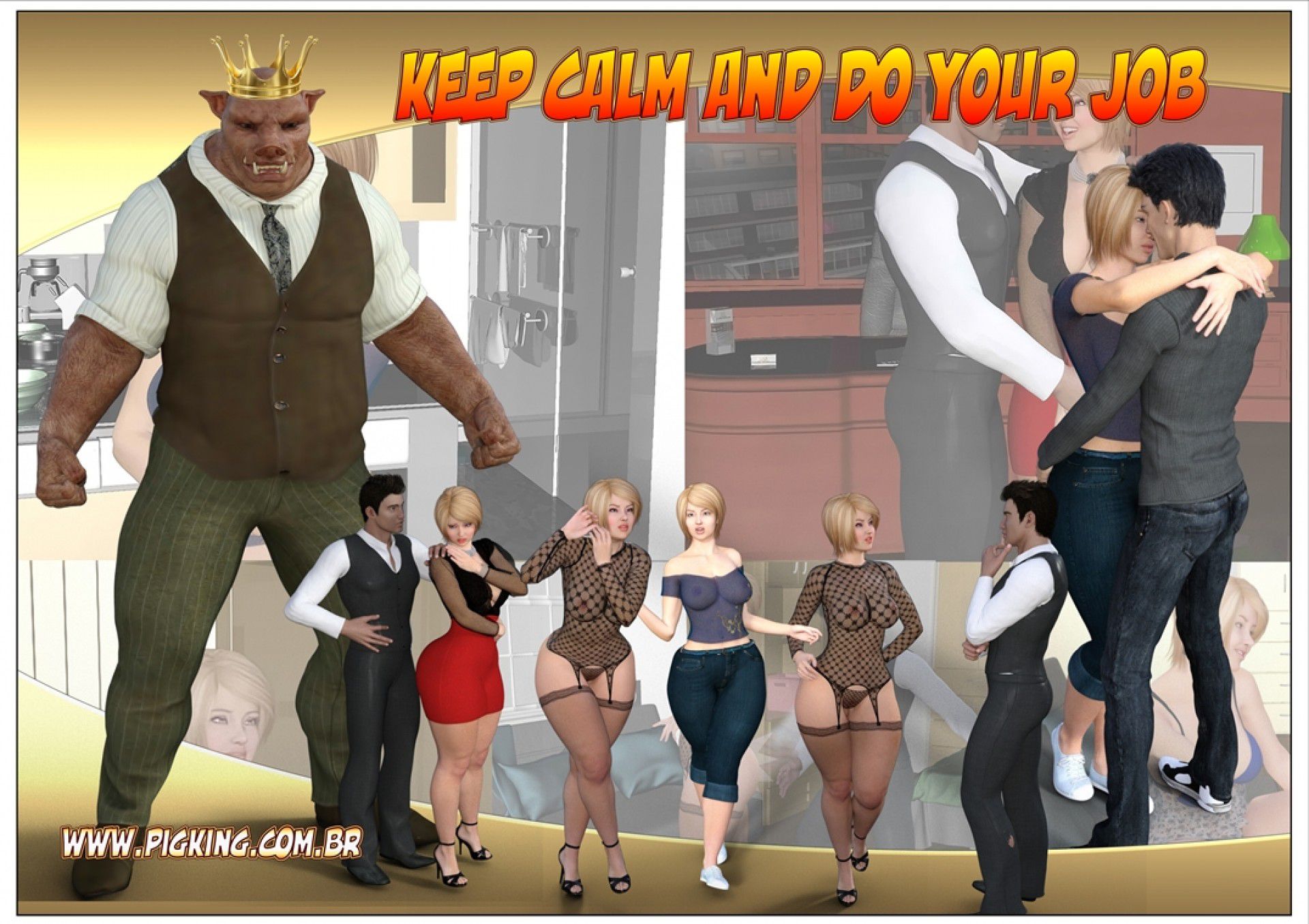 Keep Calm And Do Your Job! – Lady Helena [PigKing] 1.5 . Keep Calm And Do Your Job! - Lady Helena, Olavo - Chapter 1 [PigKing] – page 1