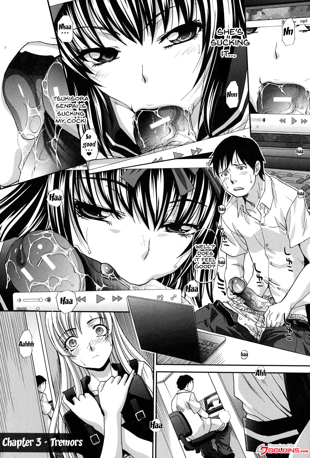 My Girlfriend is Making Lewd Sounds After School – page 54