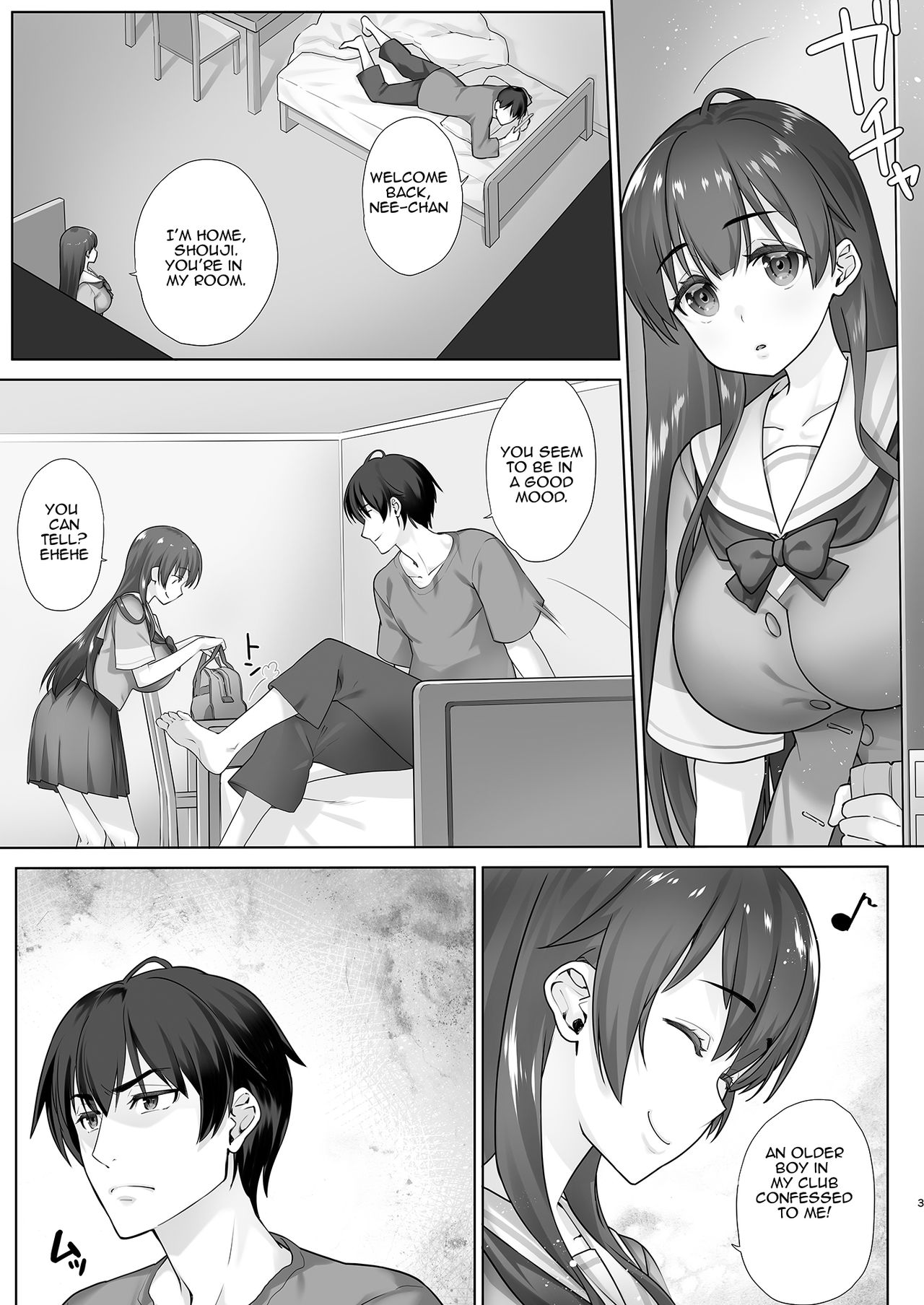 Low Resilience JK Big Sister Manami Won’t Defy her S Younger Brother [Nanase Meruchi] 1 . Low Resilience JK Big Sister Manami Won't Defy her S Younger Brother - Chapter 1 [Nanase Meruchi] – page 3