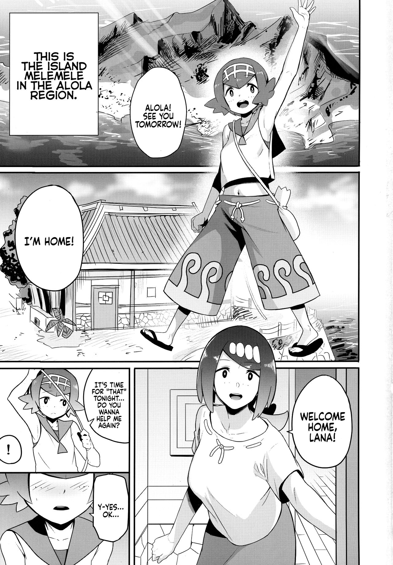 The Night View of Alola (Pokemon) [Kurosu Gatari] 1 . The Night View of Alola  - Chapter 1 (Pokemon) [Kurosu Gatari] – page 2