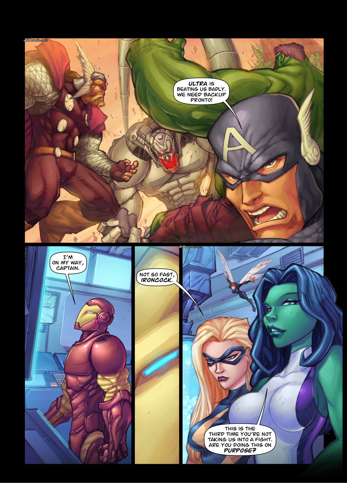 Assvengers (The Avengers) [JKRComix] 1 . Assvengers - Chapter 1 (The Avengers) [JKRComix] – page 2