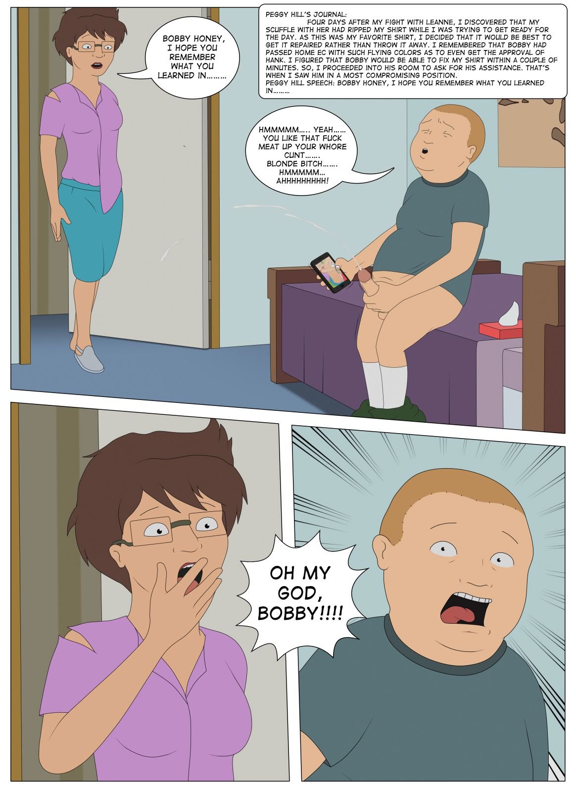 Bobby’s Fuck Hole (King of the Hill) [Sfan] 1 . Bobby's Fuck Hole - Chapter 1 (King of the Hill) [Sfan] – page 3