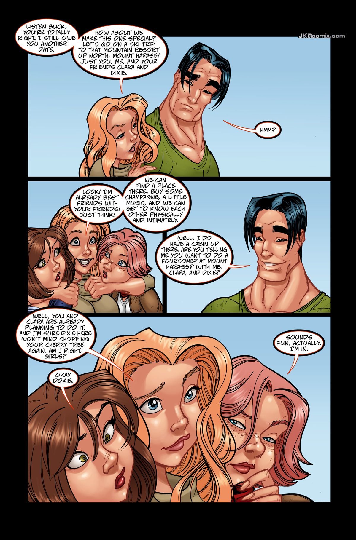 Mount Harass [JKRComix] 2.2 . Mount Harass - First Date - Chapter 2 [JKRComix] – page 14
