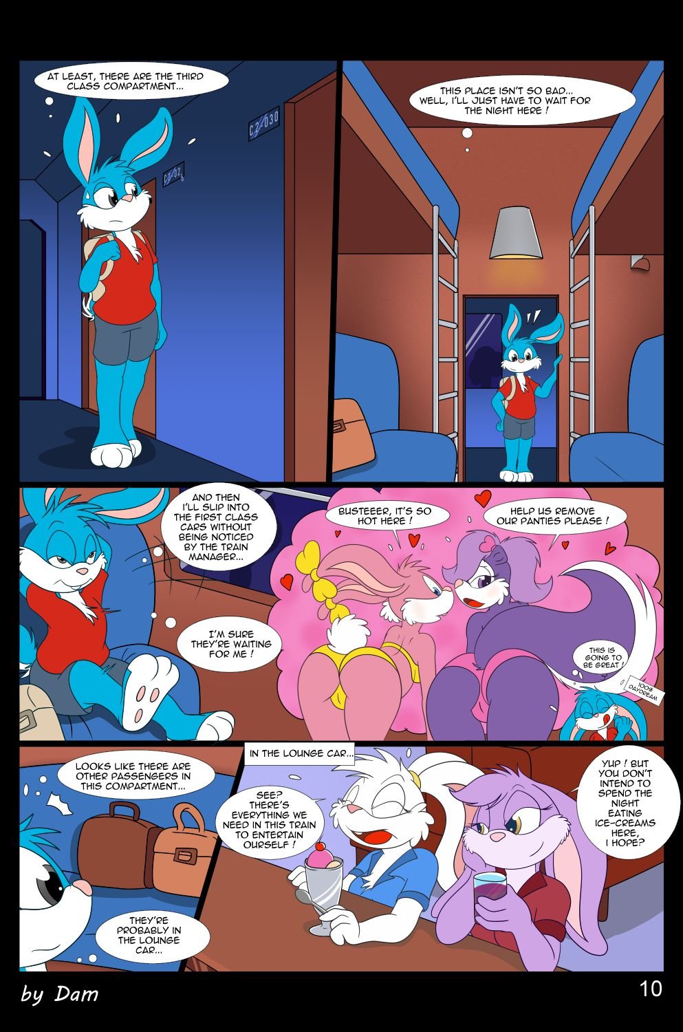 Toons On A Train (Tiny Toon Adventures) [Dam] 1 . Toons On A Train - Chapter 1 (Tiny Toon Adventures) [Dam] – page 10