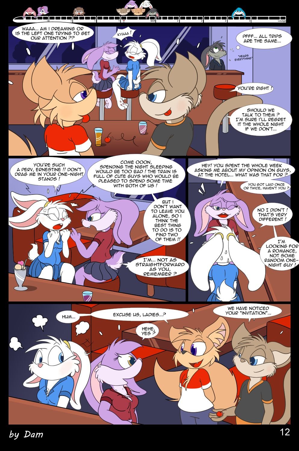 Toons On A Train (Tiny Toon Adventures) [Dam] 1 . Toons On A Train - Chapter 1 (Tiny Toon Adventures) [Dam] – page 12