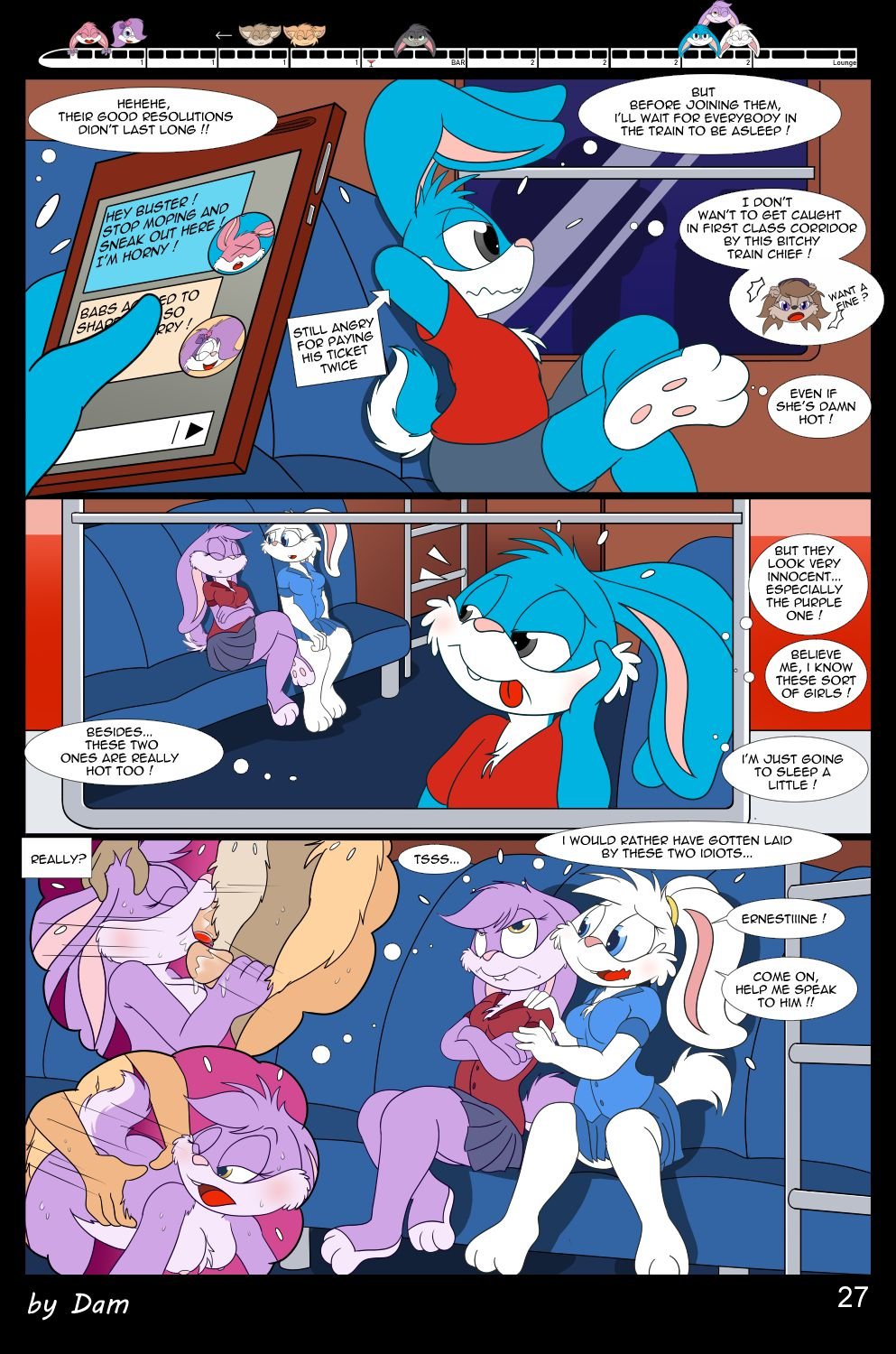 Toons On A Train (Tiny Toon Adventures) [Dam] 1 . Toons On A Train - Chapter 1 (Tiny Toon Adventures) [Dam] – page 27