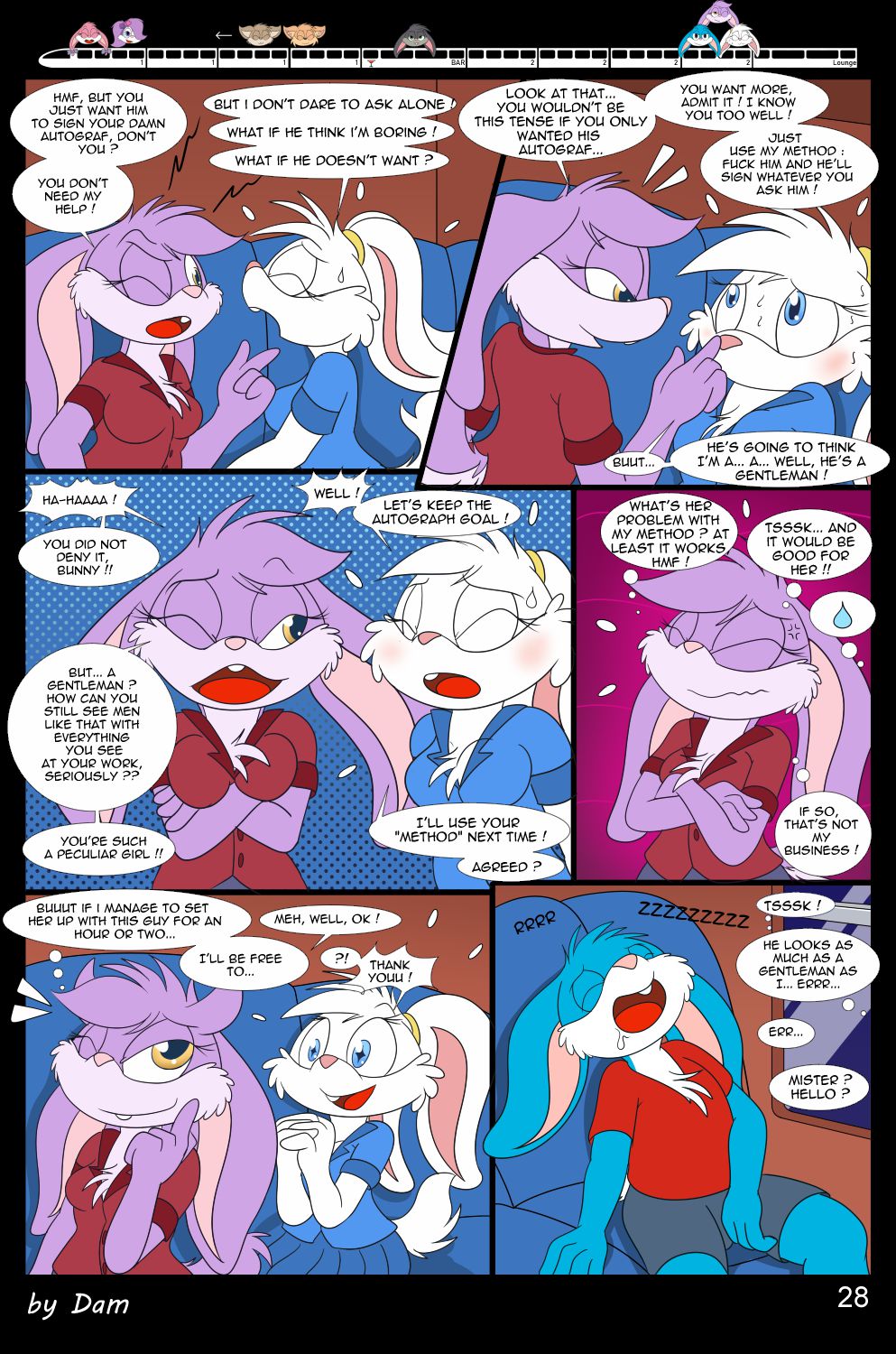 Toons On A Train (Tiny Toon Adventures) [Dam] 1 . Toons On A Train - Chapter 1 (Tiny Toon Adventures) [Dam] – page 28