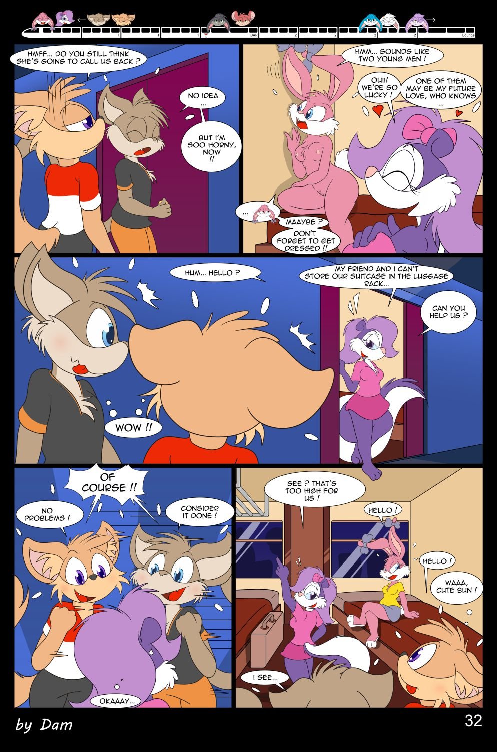 Toons On A Train (Tiny Toon Adventures) [Dam] 1 . Toons On A Train - Chapter 1 (Tiny Toon Adventures) [Dam] – page 32