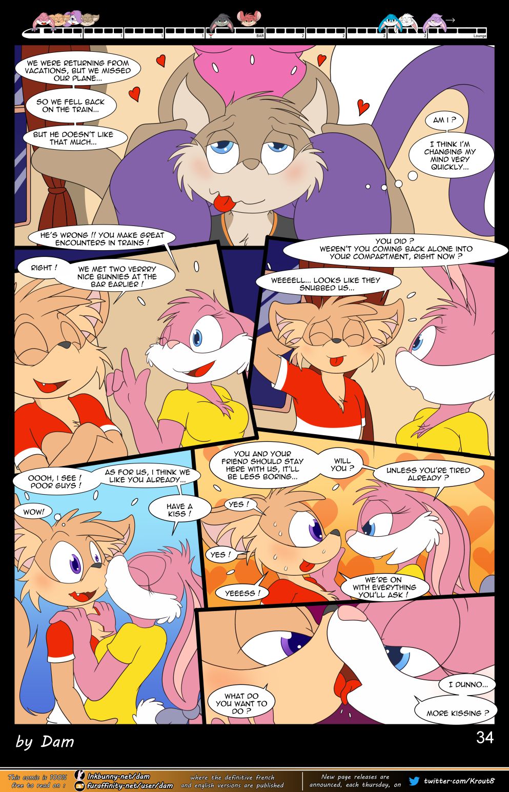 Toons On A Train (Tiny Toon Adventures) [Dam] 1 . Toons On A Train - Chapter 1 (Tiny Toon Adventures) [Dam] – page 34