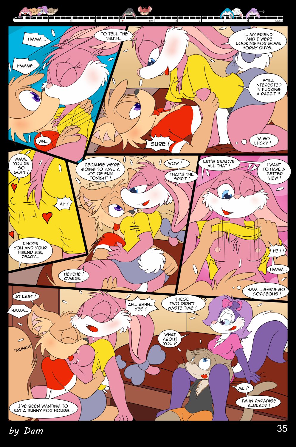 Toons On A Train (Tiny Toon Adventures) [Dam] 1 . Toons On A Train - Chapter 1 (Tiny Toon Adventures) [Dam] – page 35