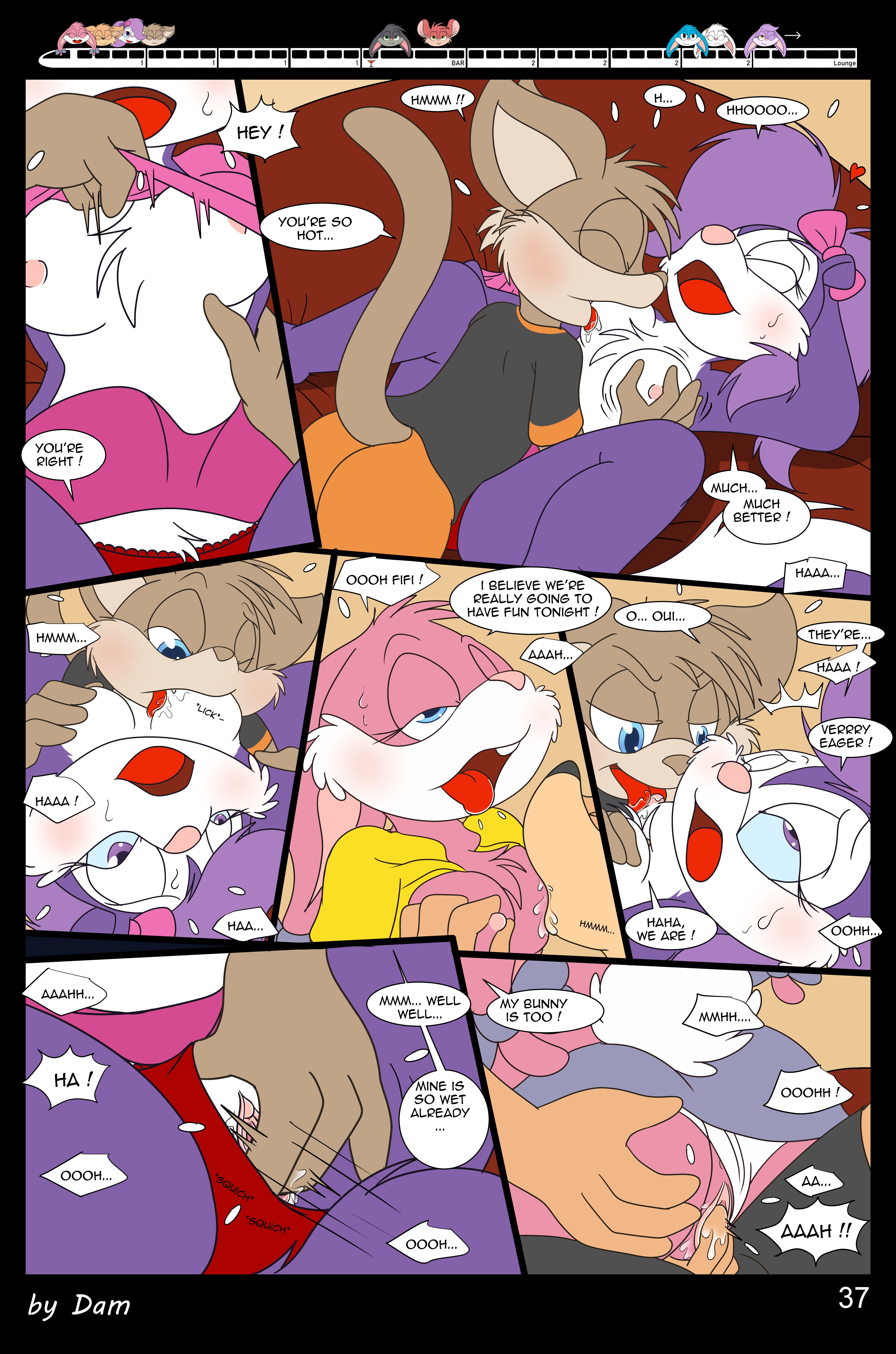 Toons On A Train (Tiny Toon Adventures) [Dam] 1 . Toons On A Train - Chapter 1 (Tiny Toon Adventures) [Dam] – page 37