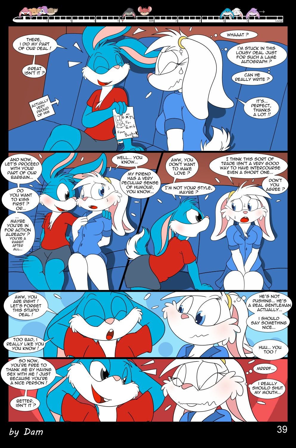 Toons On A Train (Tiny Toon Adventures) [Dam] 1 . Toons On A Train - Chapter 1 (Tiny Toon Adventures) [Dam] – page 39