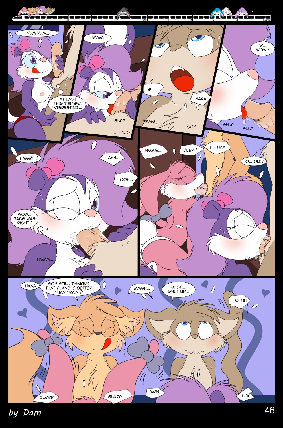 Toons On A Train (Tiny Toon Adventures) [Dam] 1 . Toons On A Train - Chapter 1 (Tiny Toon Adventures) [Dam] – page 46