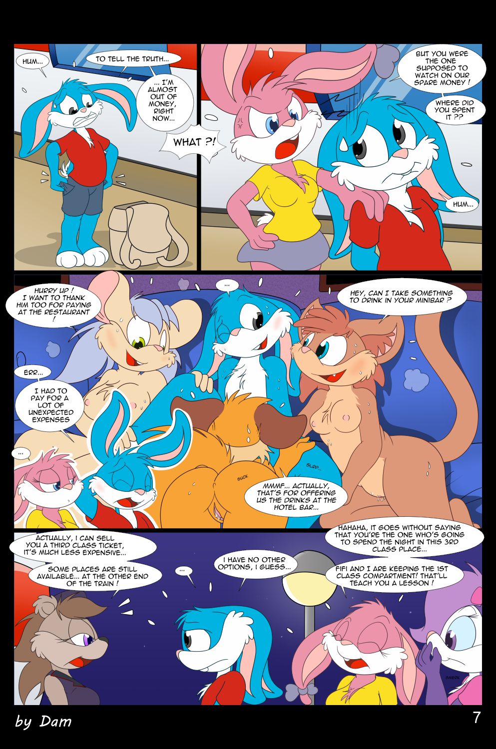 Toons On A Train (Tiny Toon Adventures) [Dam] 1 . Toons On A Train - Chapter 1 (Tiny Toon Adventures) [Dam] – page 7