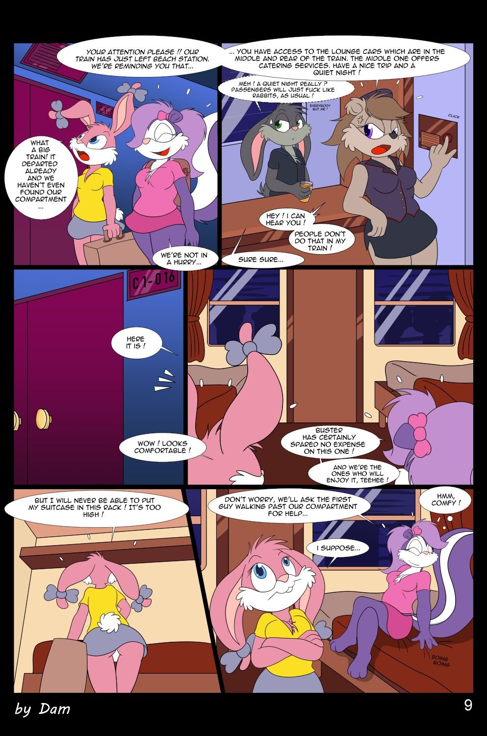 Toons On A Train (Tiny Toon Adventures) [Dam] 1 . Toons On A Train - Chapter 1 (Tiny Toon Adventures) [Dam] – page 9