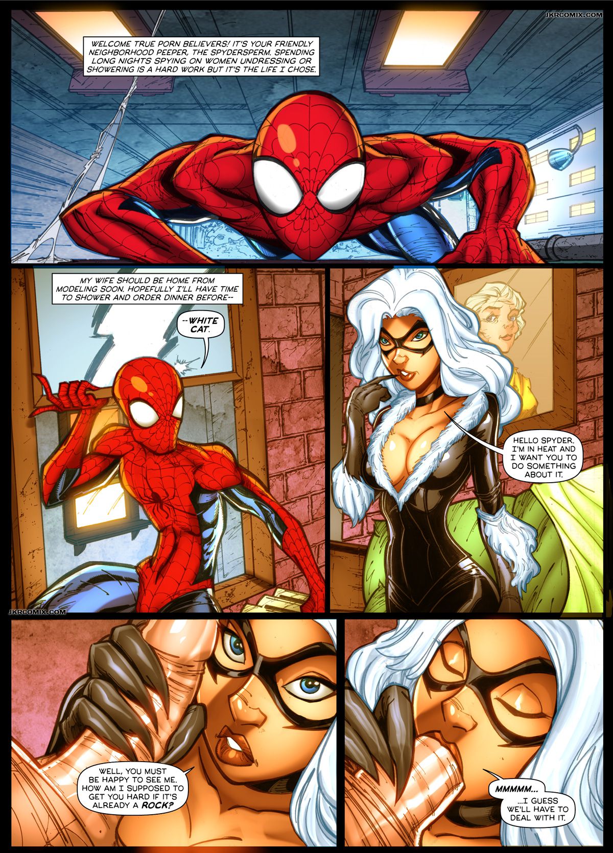 Spyder Sperm (Spider-Man) [JKRComix] 1 . Spyder Sperm - Chapter 1 (Spider-Man) [JKRComix] – page 2