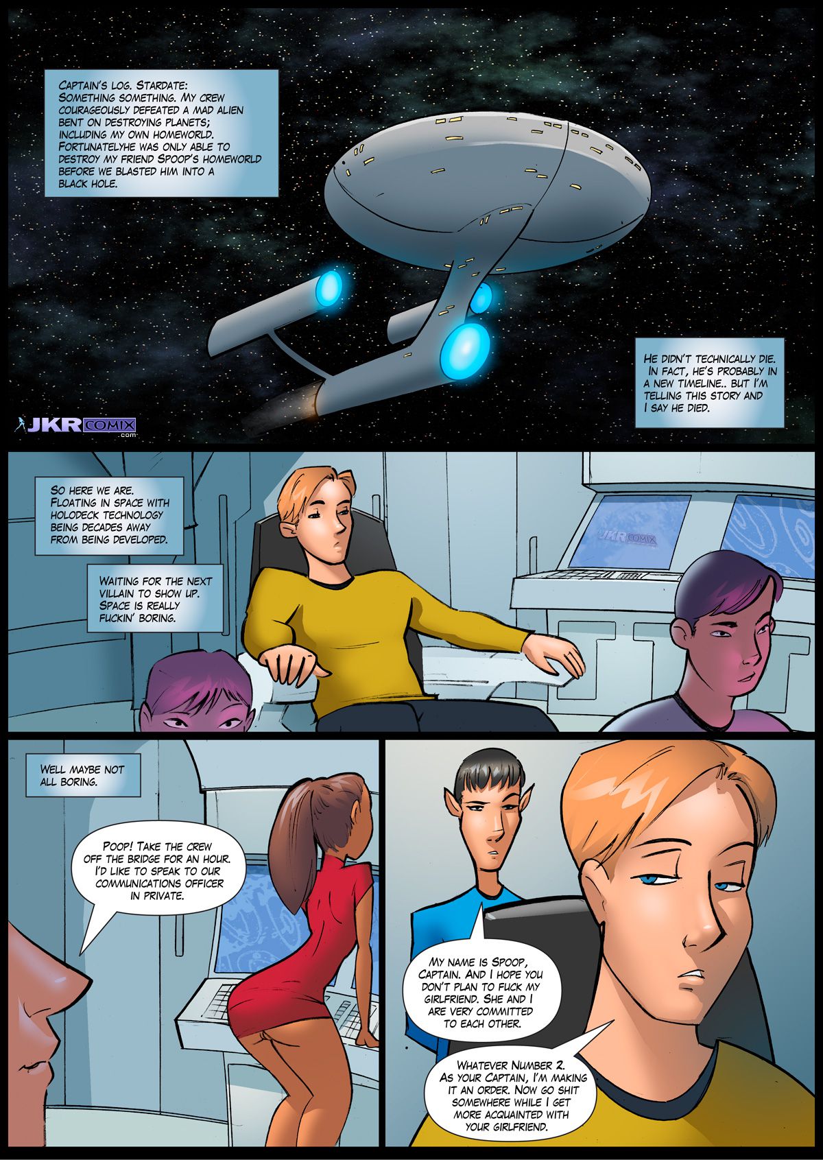 Star Trexxx (Star Trek) [JKRComix] 1 . Star Trexxx - Chapter 1 (Star Trek) [JKRComix] – page 2