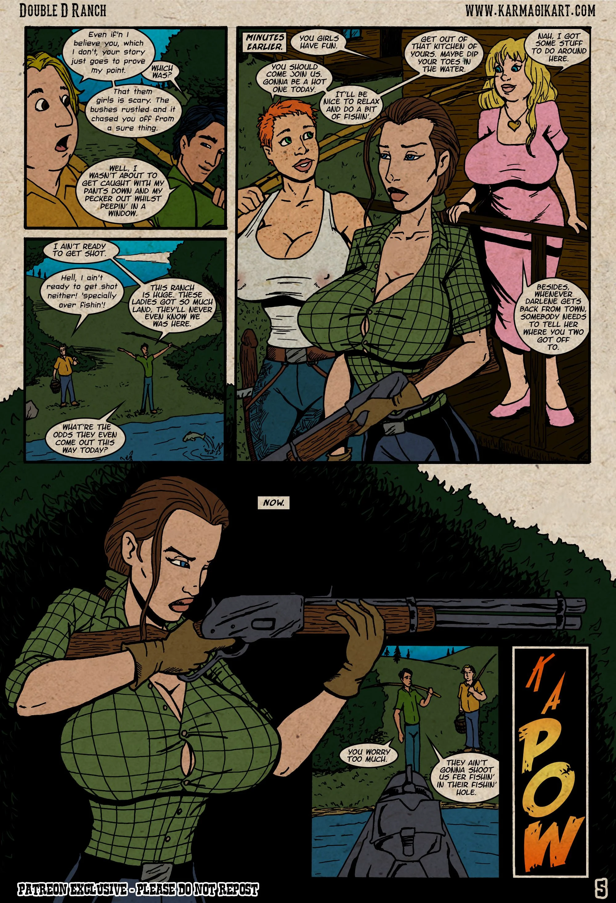 The Cowgirls Of The Double D Ranch Gone Fishin' – page 6
