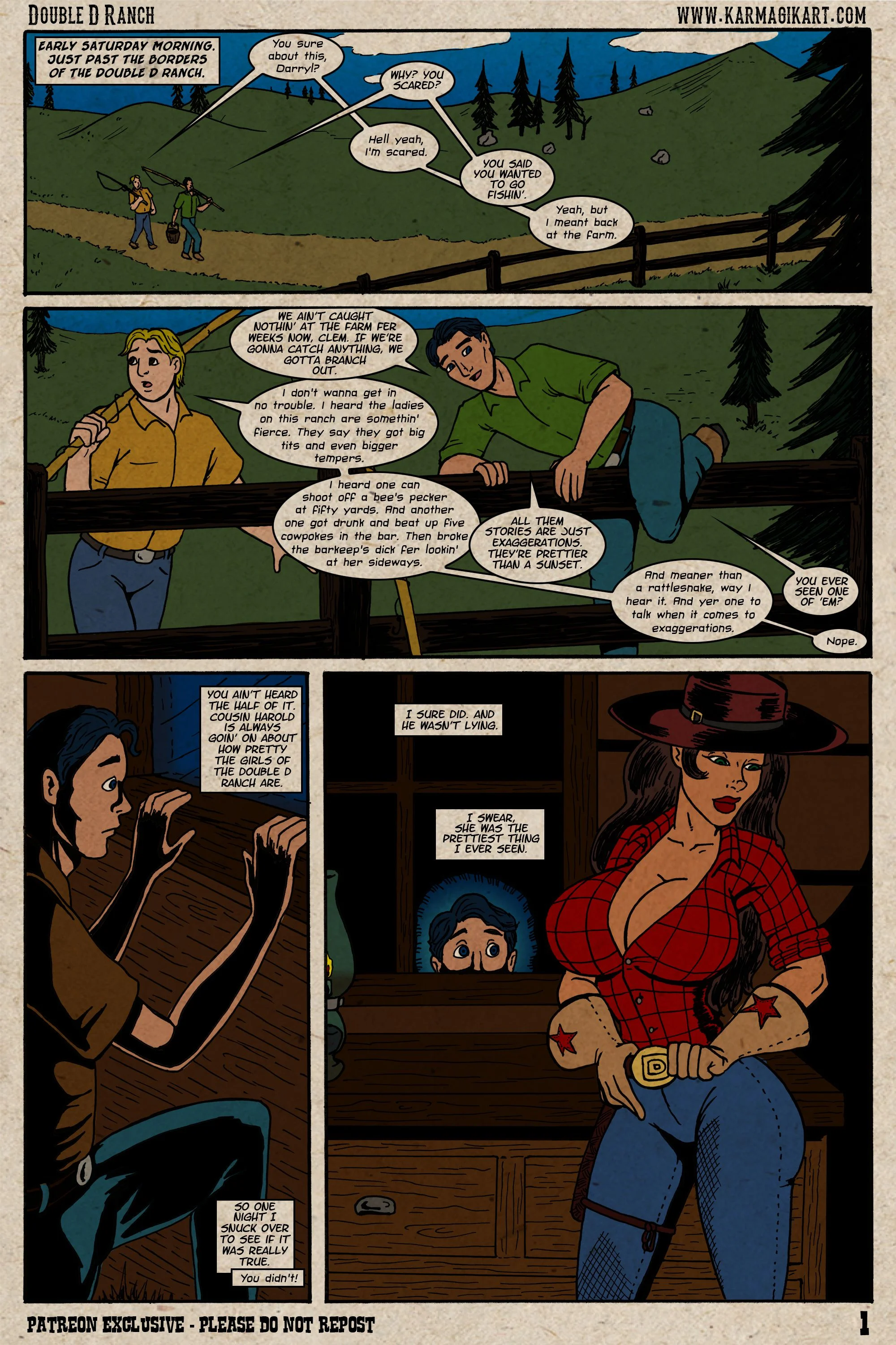 The Cowgirls Of The Double D Ranch [Karmagik] 1 . Gone Fishin' - [Karmagik] – page 2