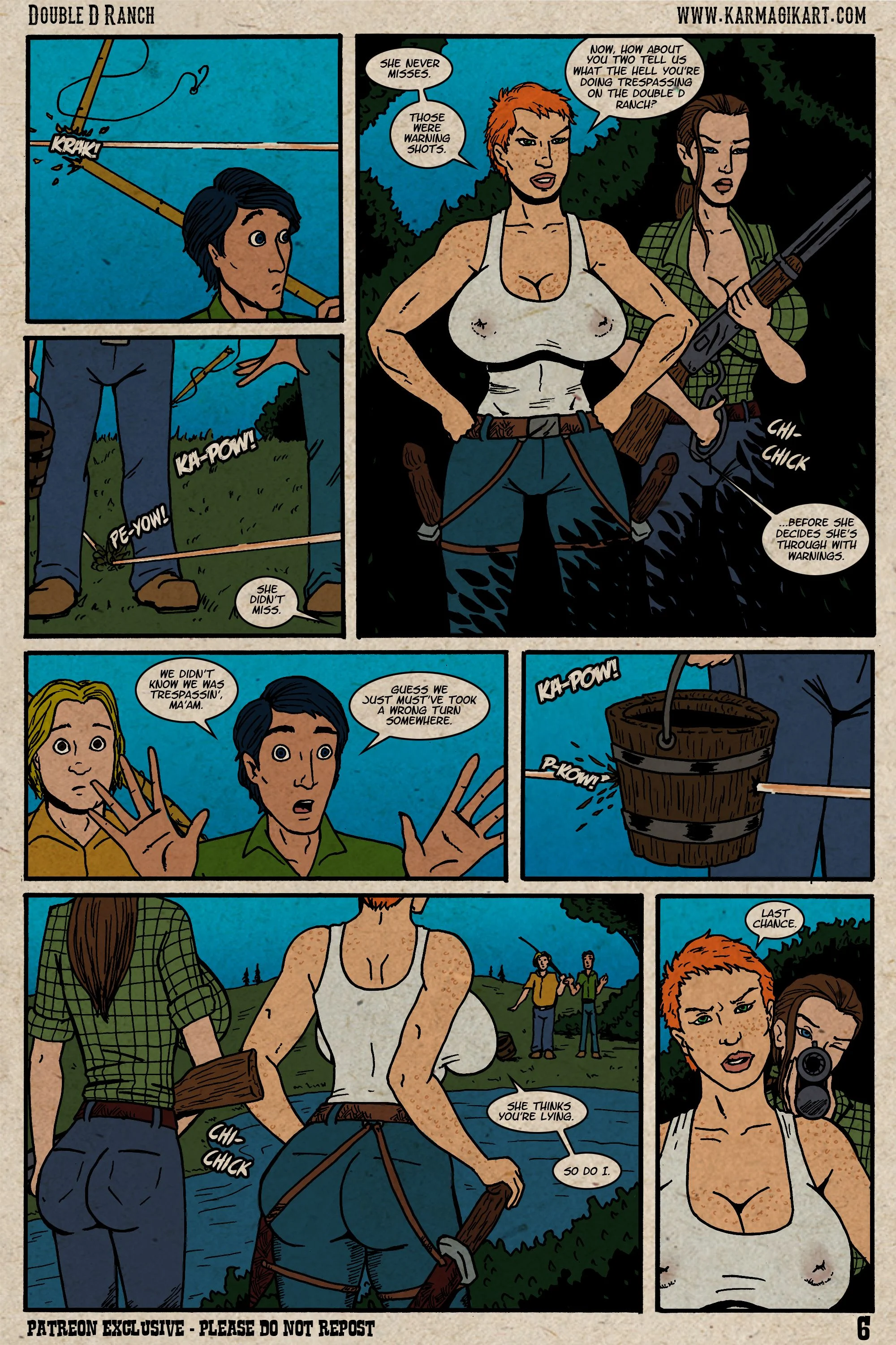The Cowgirls Of The Double D Ranch [Karmagik] 1 . Gone Fishin' - [Karmagik] – page 7
