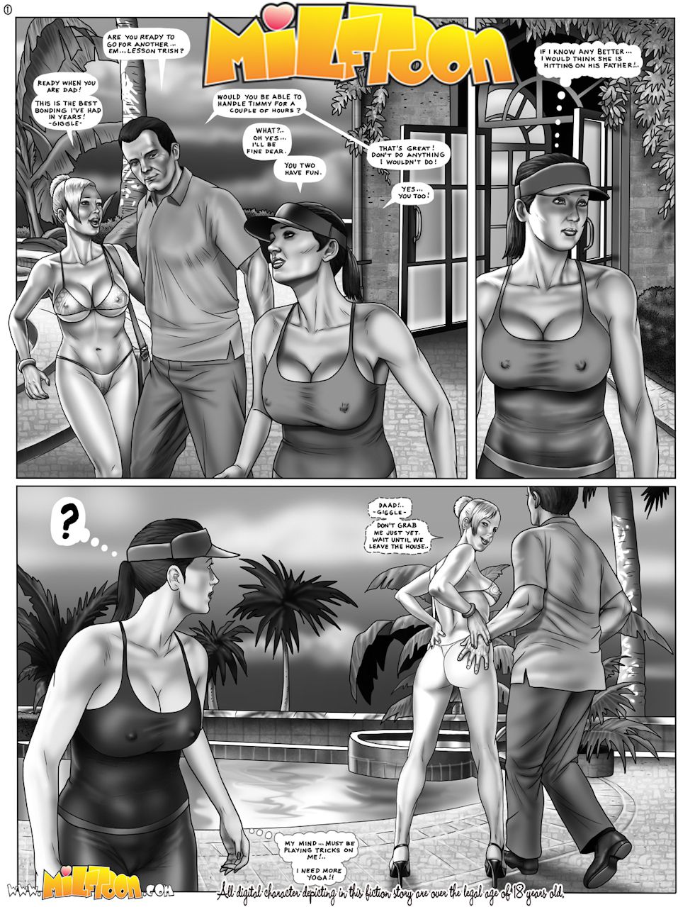 Grand Fuck Auto GFA (Grand Theft Auto) [MILFToon] 1.5 . Grand Fuck Auto GFA - No Color - Chapter 1 (Grand Theft Auto) [MILFToon] – page 1