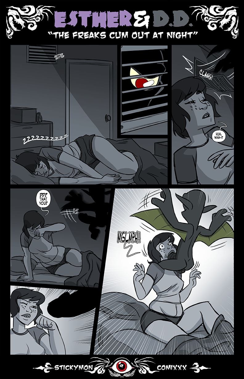 Esther &amp; DD – The Freak Cum Out At Night [Stickymon] 1 . Esther & DD - The Freak Cum Out At Night  - Chapter 1 [Stickymon] – page 10