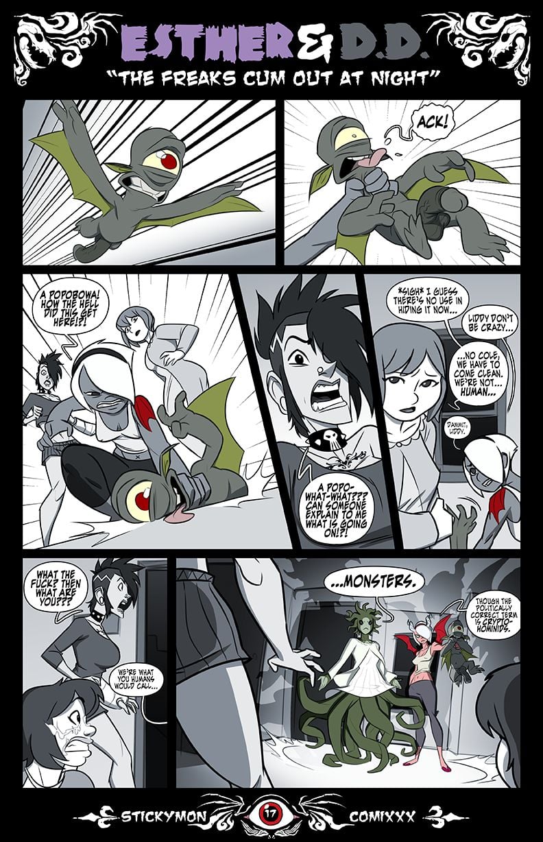Esther &amp; DD – The Freak Cum Out At Night [Stickymon] 1 . Esther & DD - The Freak Cum Out At Night  - Chapter 1 [Stickymon] – page 18