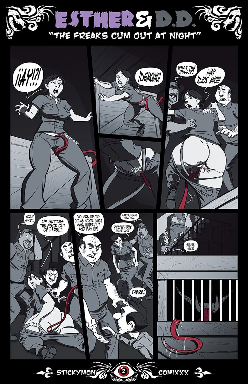 Esther &amp; DD – The Freak Cum Out At Night [Stickymon] 1 . Esther & DD - The Freak Cum Out At Night  - Chapter 1 [Stickymon] – page 3