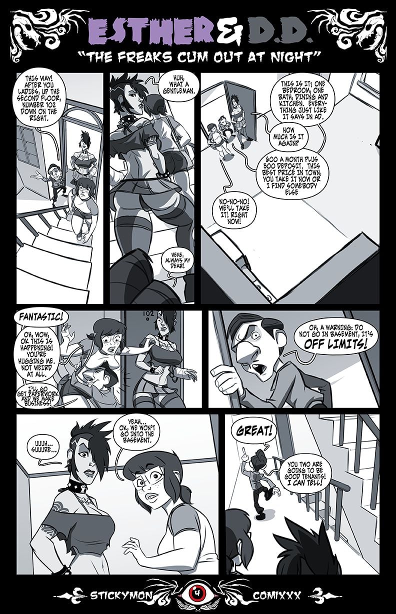 Esther &amp; DD – The Freak Cum Out At Night [Stickymon] 1 . Esther & DD - The Freak Cum Out At Night  - Chapter 1 [Stickymon] – page 5