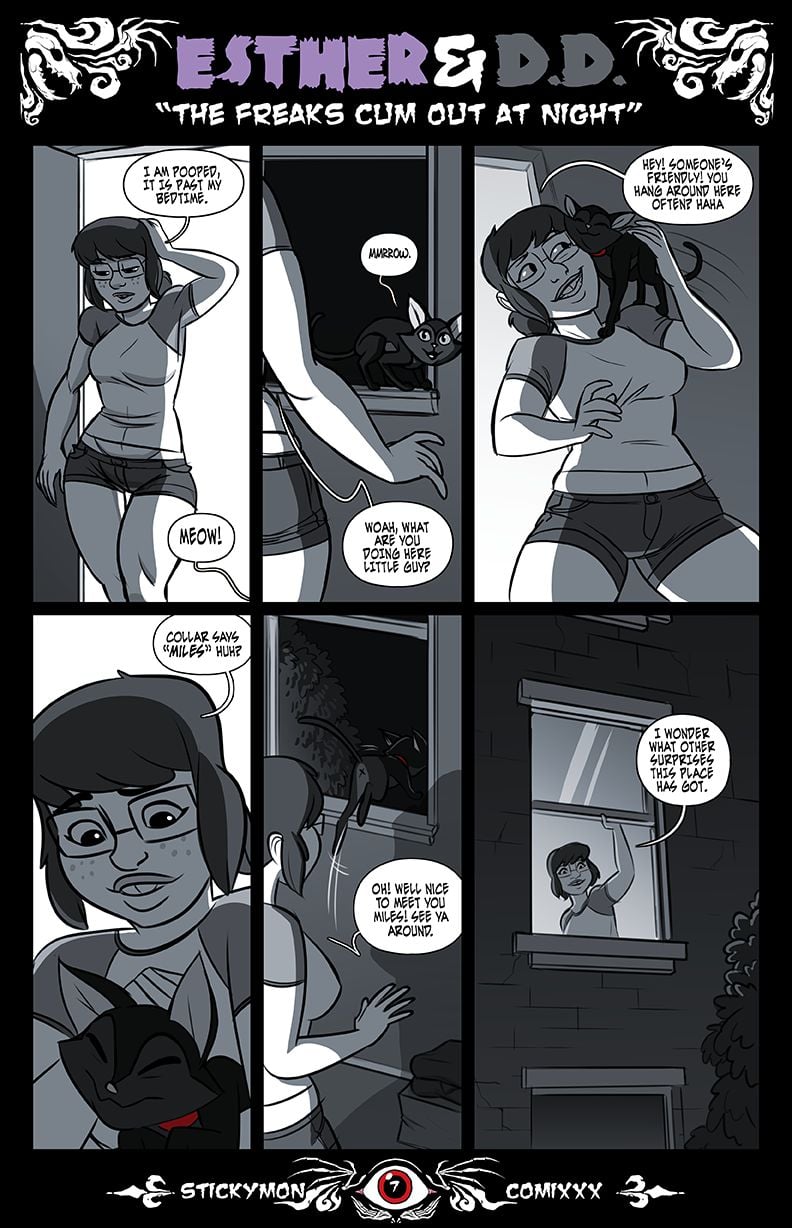 Esther &amp; DD – The Freak Cum Out At Night [Stickymon] 1 . Esther & DD - The Freak Cum Out At Night  - Chapter 1 [Stickymon] – page 8
