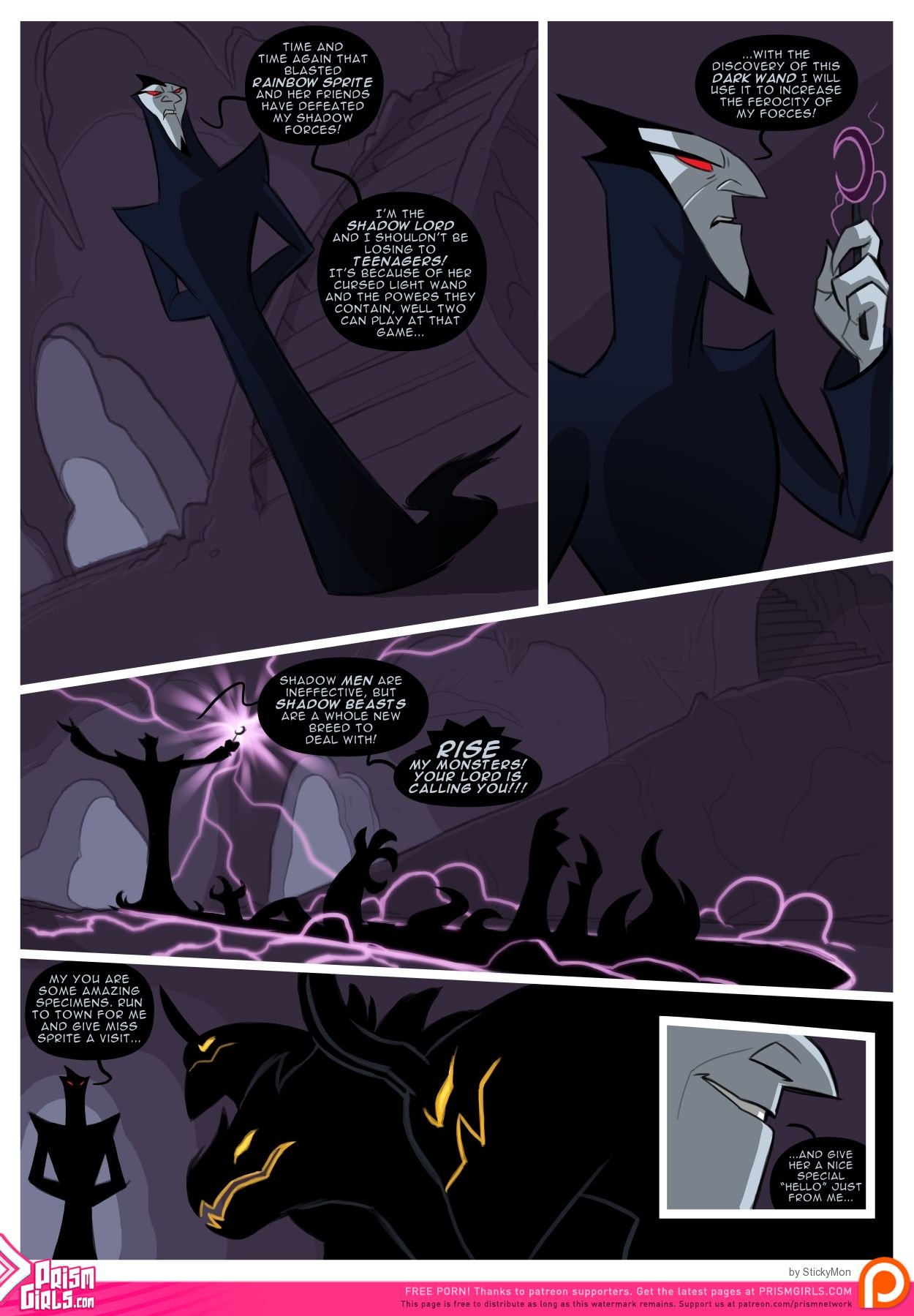 Rainbow Sprite: Hunger of the Shadow Beasts (Rainbow Brite) [StickyMon] 1 . Rainbow Sprite: Hunger of the Shadow Beasts - Chapter 1 (Rainbow Brite) [StickyMon] – page 2