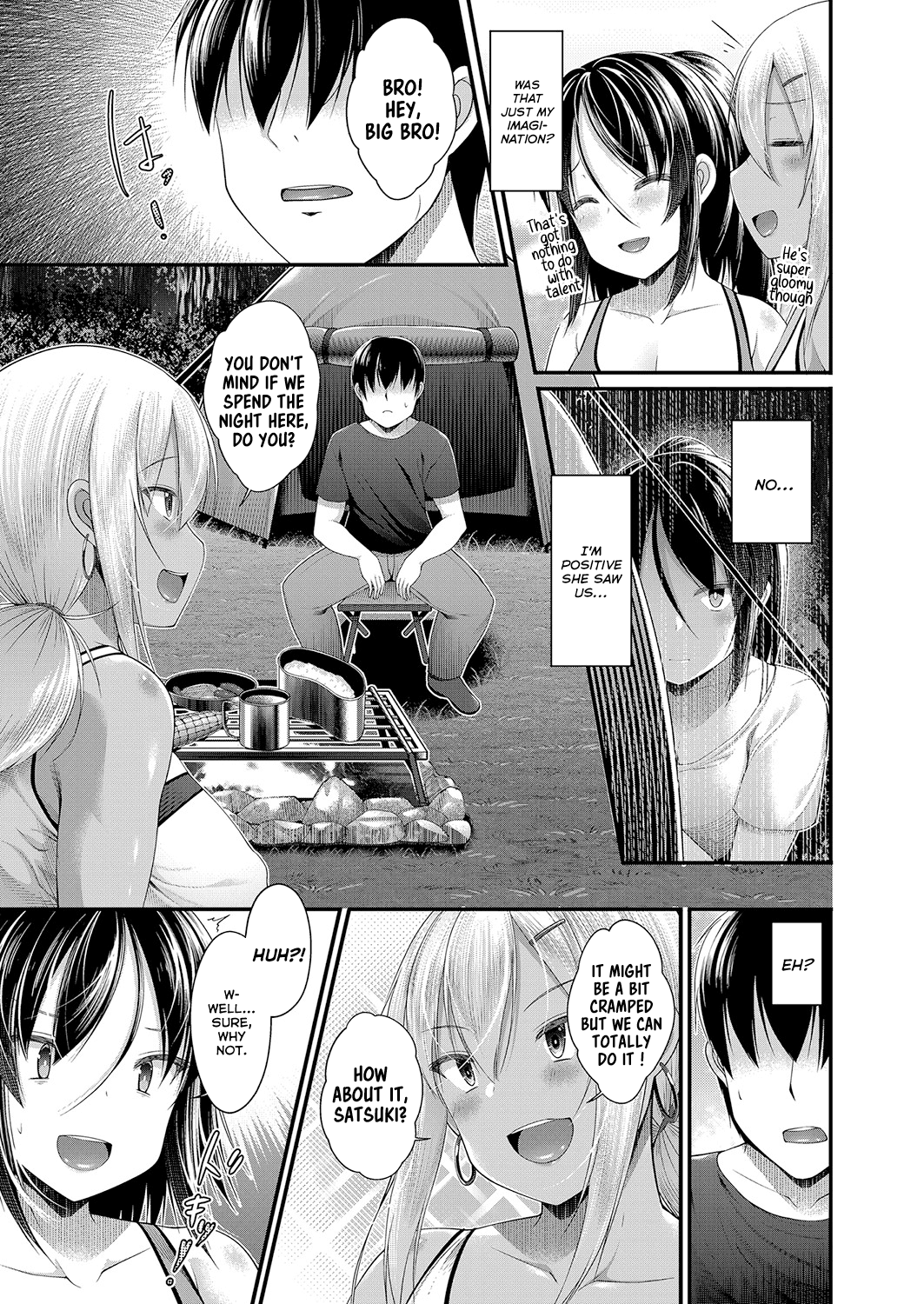 Hitori Camp o Shite itara Kuro Gal JK [Kotoba Ai] 2 . Hitori Camp o Shite itara Kuro Gal JK - Chapter 2 [Kotoba Ai] – page 3