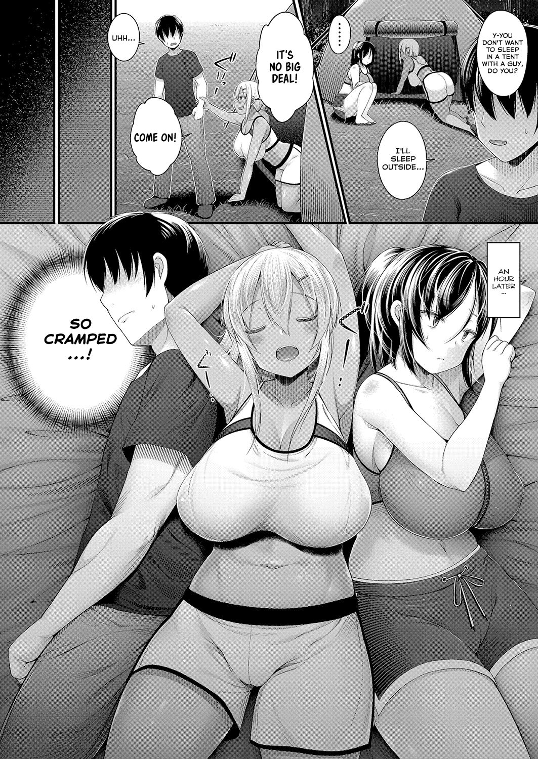 Hitori Camp o Shite itara Kuro Gal JK [Kotoba Ai] 2 . Hitori Camp o Shite itara Kuro Gal JK - Chapter 2 [Kotoba Ai] – page 4