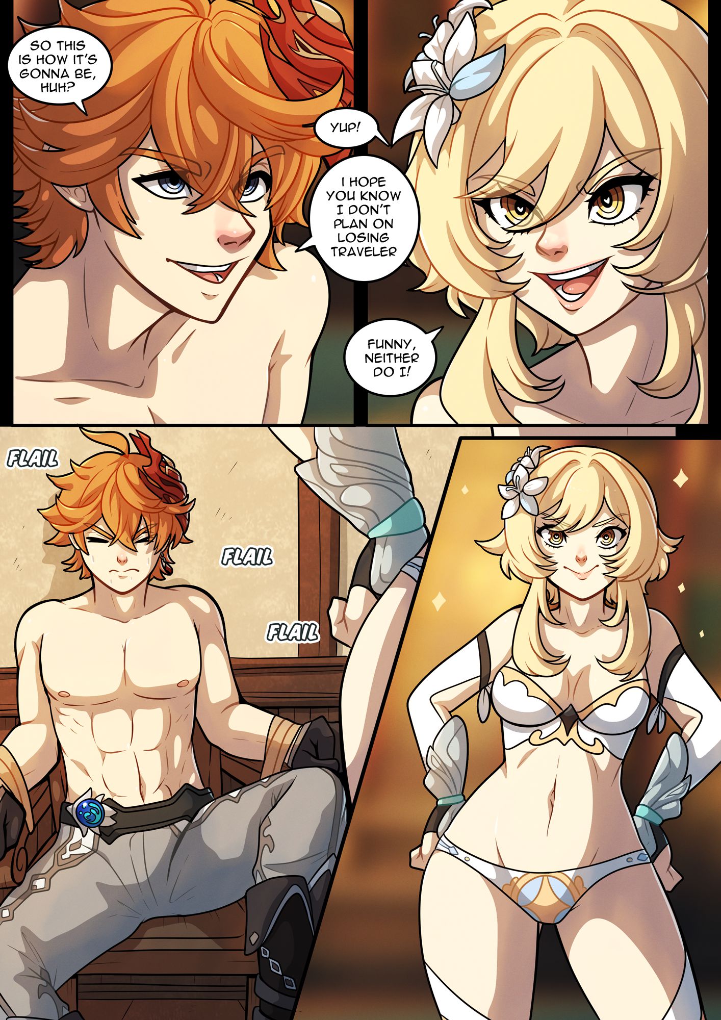 Of Schemes and Mora (Genshin Impact) [Kinkymation] 1 . Of Schemes and Mora - Chapter 1 (Genshin Impact) [Kinkymation] – page 3