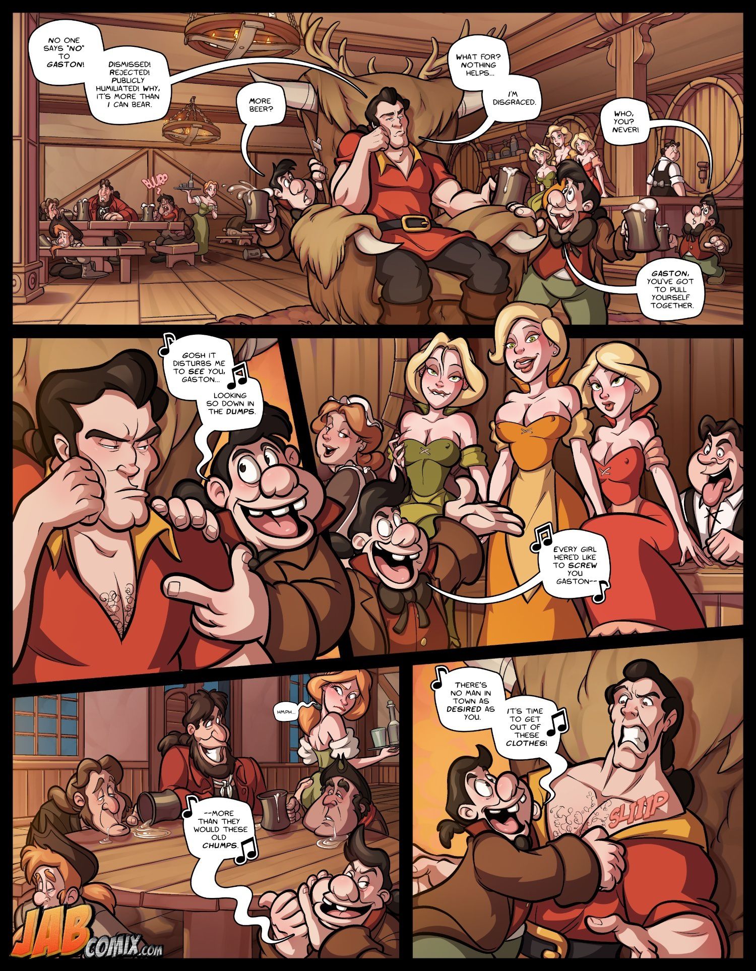 Boobies And The Beast (Beauty And The Beast) [JABComix] 1 . Boobies And The Beast  - Chapter 1 (Beauty And The Beast) [JABComix] – page 2