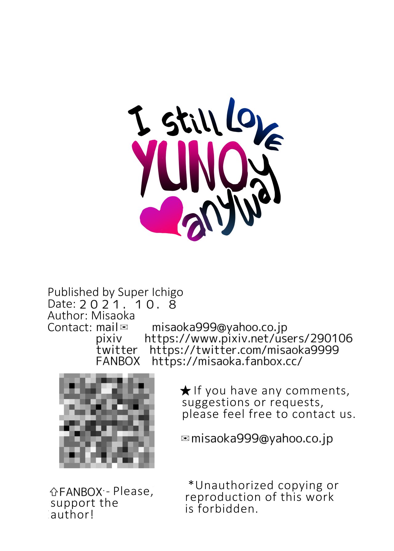 I Still Love Yuno Anyway [Misaoka] 1 . I Still Love Yuno Anyway - Chapter 1 [Misaoka] – page 100