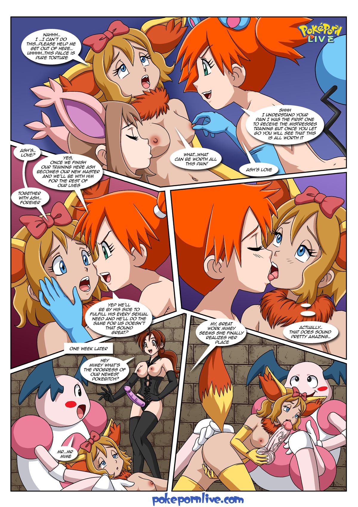 Mistress Ketchum’s PokeBitches (Pokemon) [Palcomix] 1 . Mistress Ketchum's PokeBitches - Chapter 1 (Pokemon) [Palcomix] – page 18