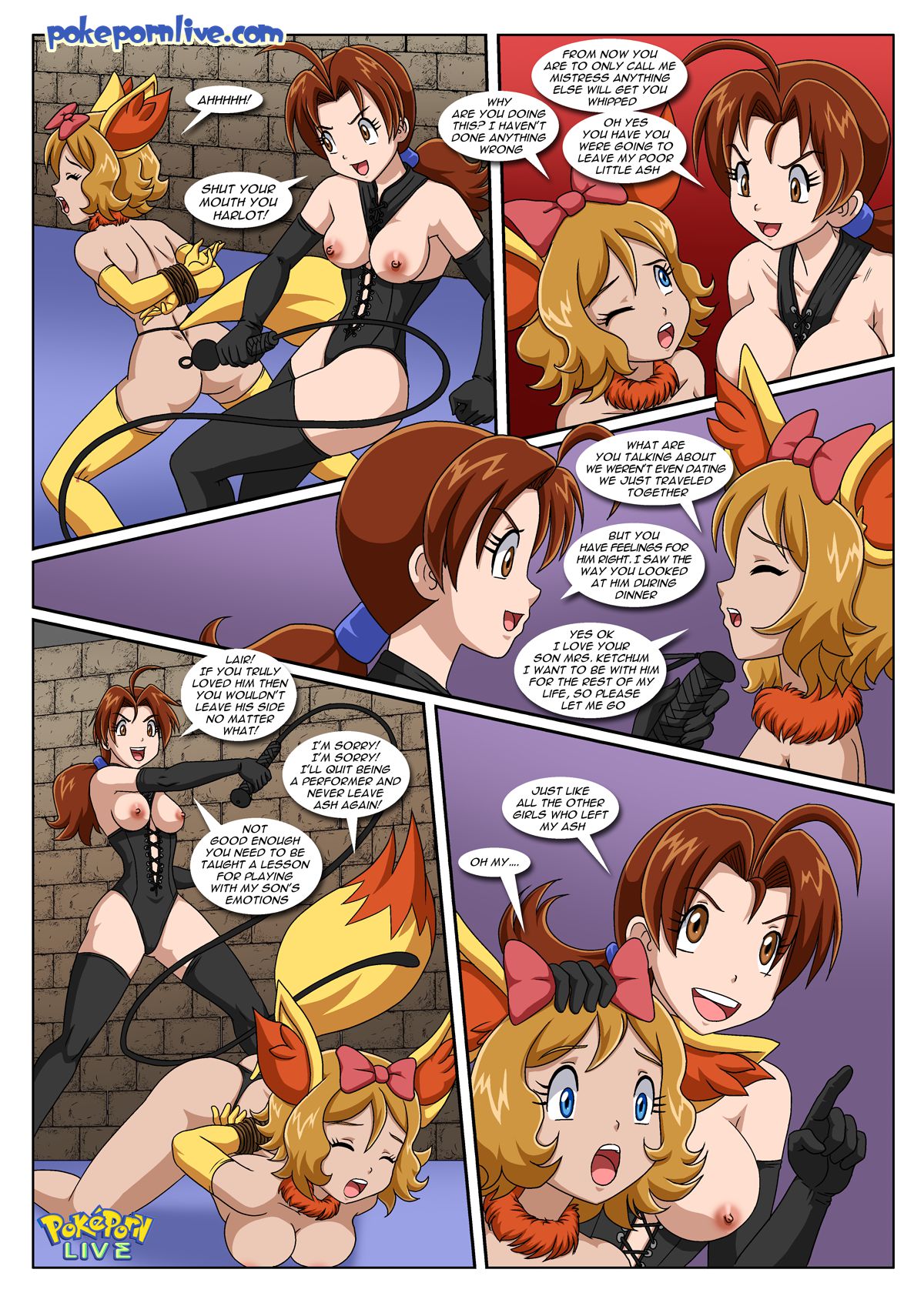 Mistress Ketchum’s PokeBitches (Pokemon) [Palcomix] 1 . Mistress Ketchum's PokeBitches - Chapter 1 (Pokemon) [Palcomix] – page 6