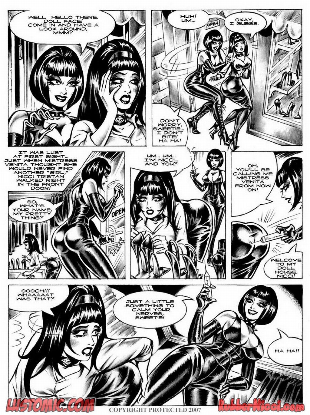 Nicci Tristan The Latex Kitten [Lustomic] 1 . Nicci Tristan The Latex Kitten - Miss Venita's Rubber Doll House - Chapter 1 [Lustomic] – page 3