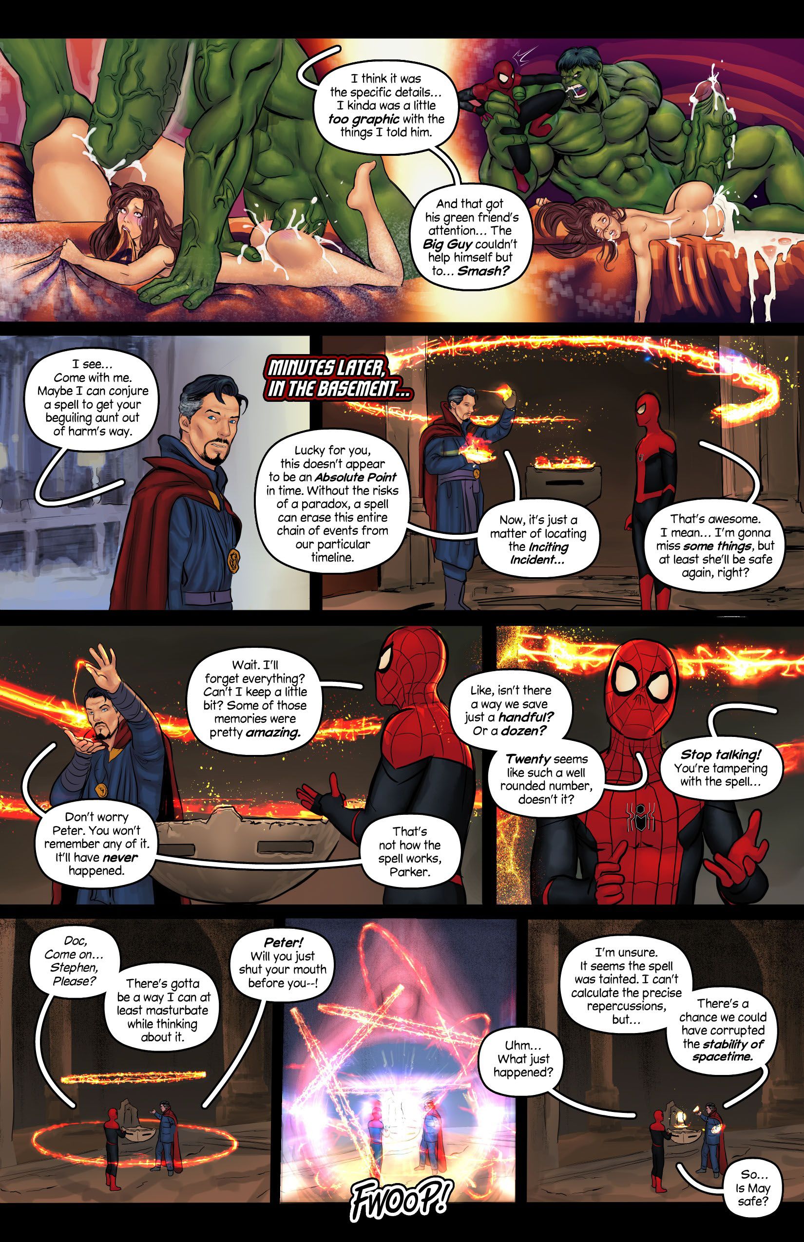 Aunt Cumming (Spider-Man) [Tracy Scops] 3 . Aunt Cumming  - Chapter 3 (Spider-Man) [Tracy Scops] – page 4