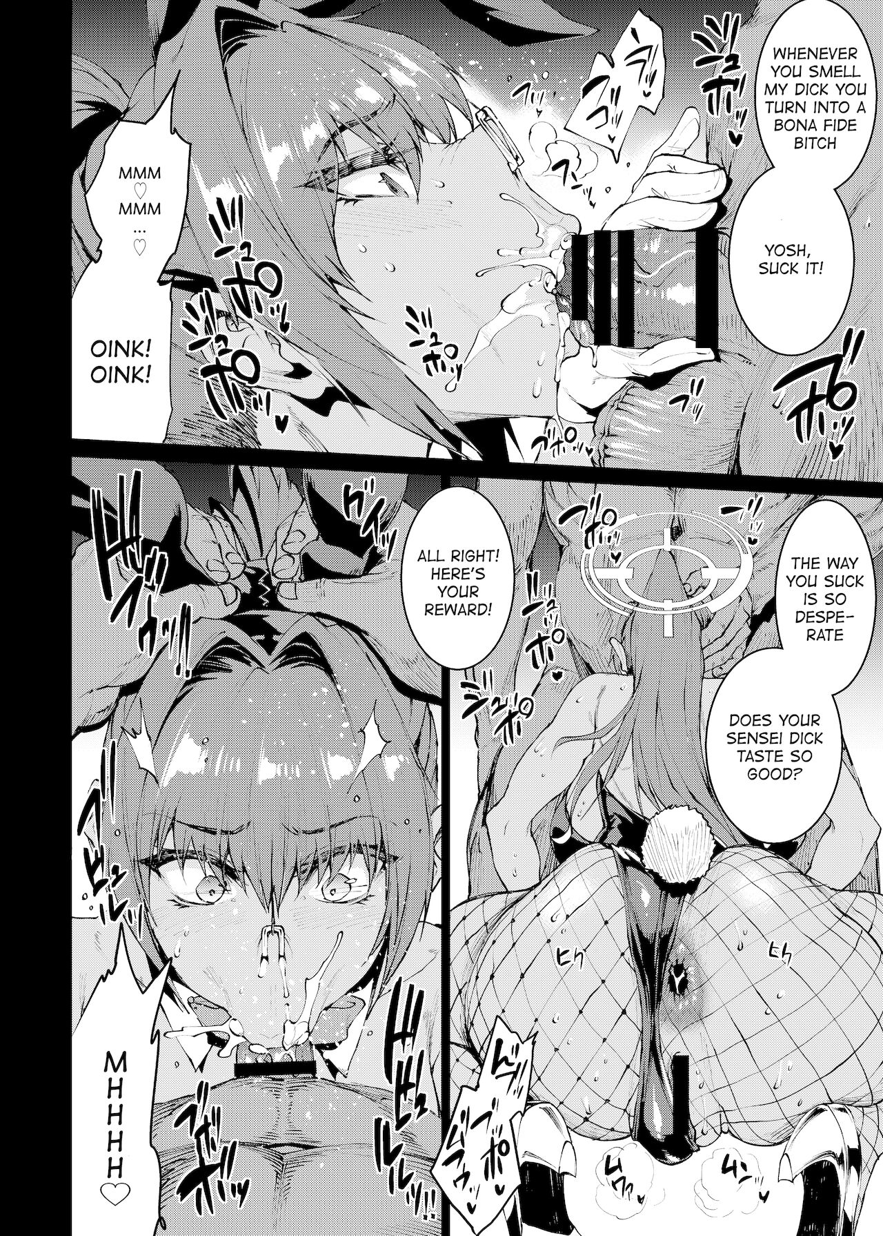 BUNNY SLAVE ～Goshujin-sama no Seiyoku Shori Shichaimasu (Blue Archive) [Erect Sawaru] 1 . BUNNY SLAVE ～Goshujin-sama no Seiyoku Shori Shichaimasu - Chapter 1 (Blue Archive) [Erect Sawaru] – page 14