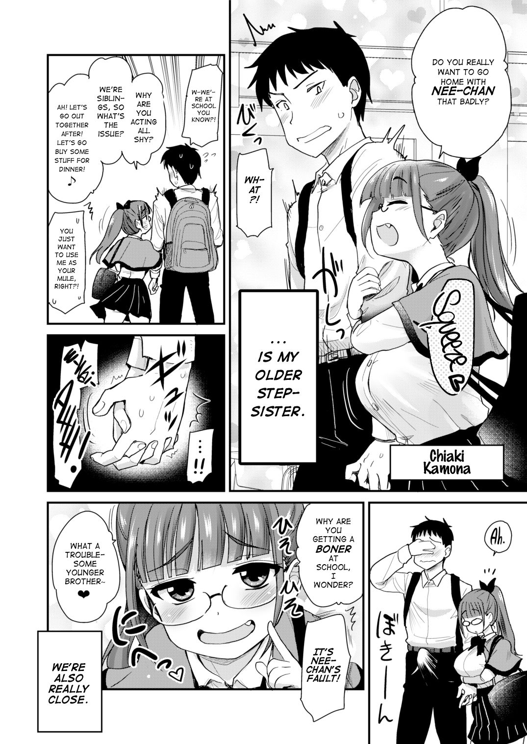 My big step-sister thinks that big sisters should take care of their little brother’s sexual urges [Hijiri Tsukasa] 1 . My big step-sister thinks that big sisters should take care of their little brother's sexual urges - Chapter 1 [Hijiri Tsukasa] – page 4