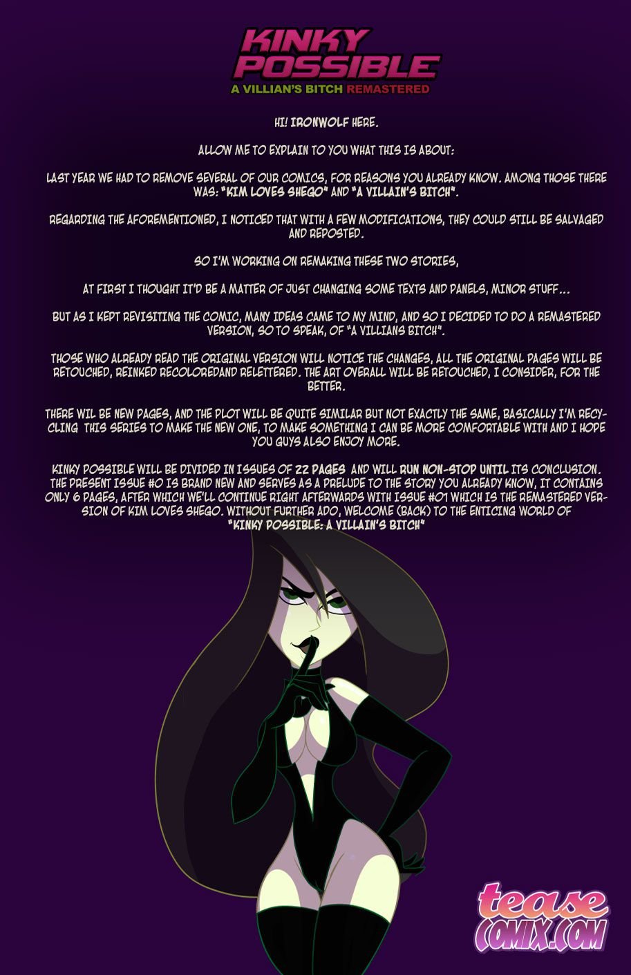 Kinky Possible – A Villain’s Bitch Remastered (Kim Possible) [Tease Comix] 0 . Kinky Possible - Chapter 0 (Kim Possible) [Tease Comix] – page 2